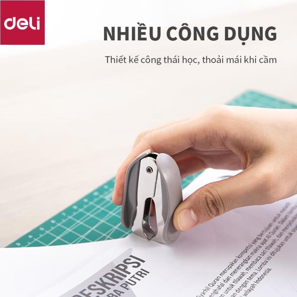 Nhổ ghim 10# Deli 24/6 26/6, Đen, xanh, xám - 1 cái E0232 [Deli]