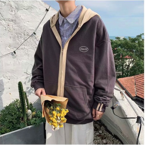 Áo Hoodie Giả Hai Lớp Phong Cách Hàn Quốc Dành Cho Cả Nam Và Nữ | BigBuy360 - bigbuy360.vn