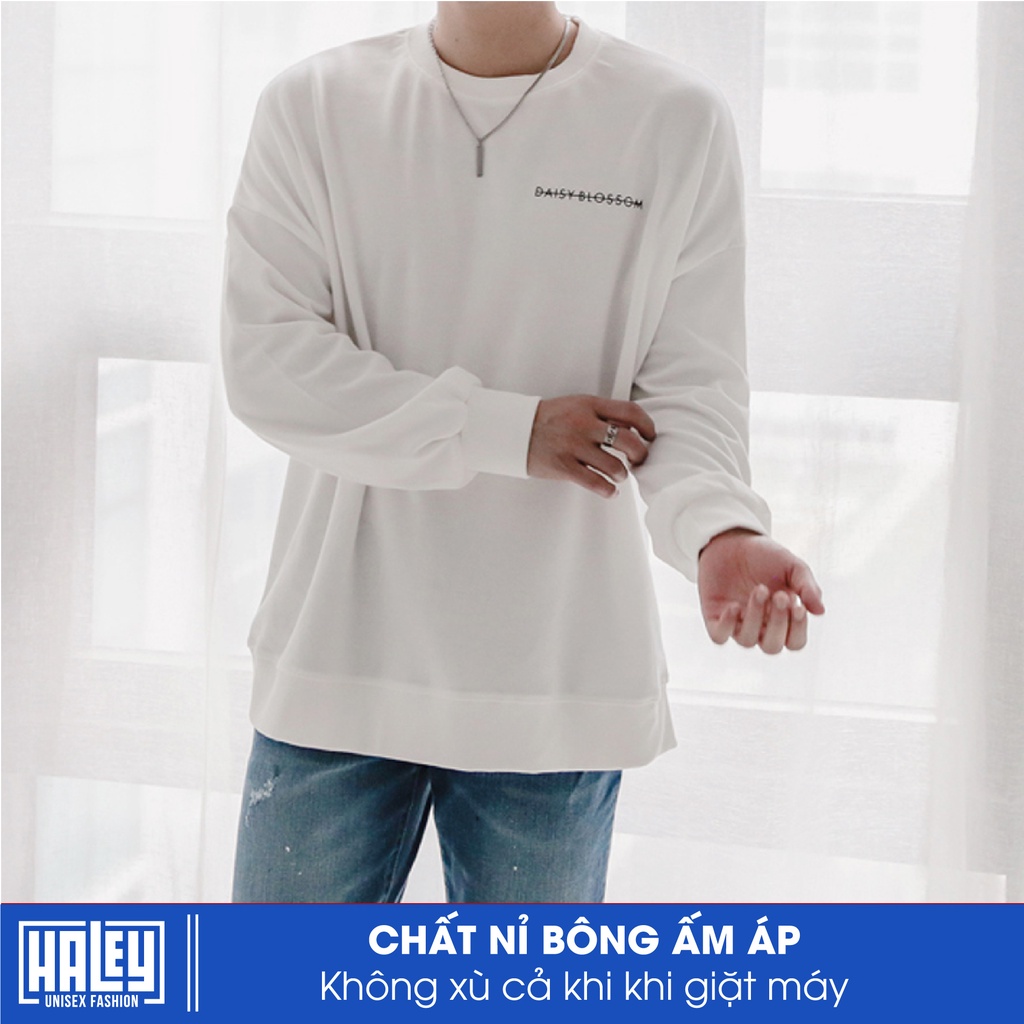 Áo Sweater Nam Nữ Hoa Cúc HALEY Unisex phong cách Hàn Quốc mã HD11 Chất nỉ đẹp ấm áp