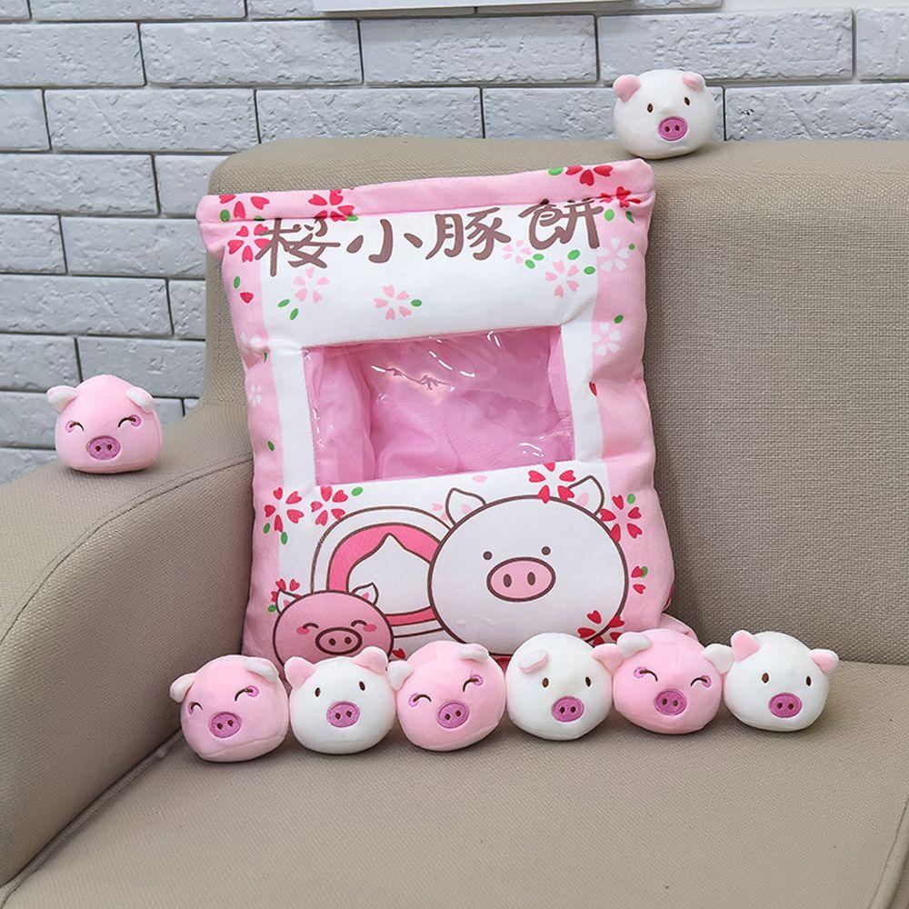 Túi Đựng Kẹo Hình Khủng Long / Thỏ Nhồi Bông Mini Dễ Thương Cho Bé Gái