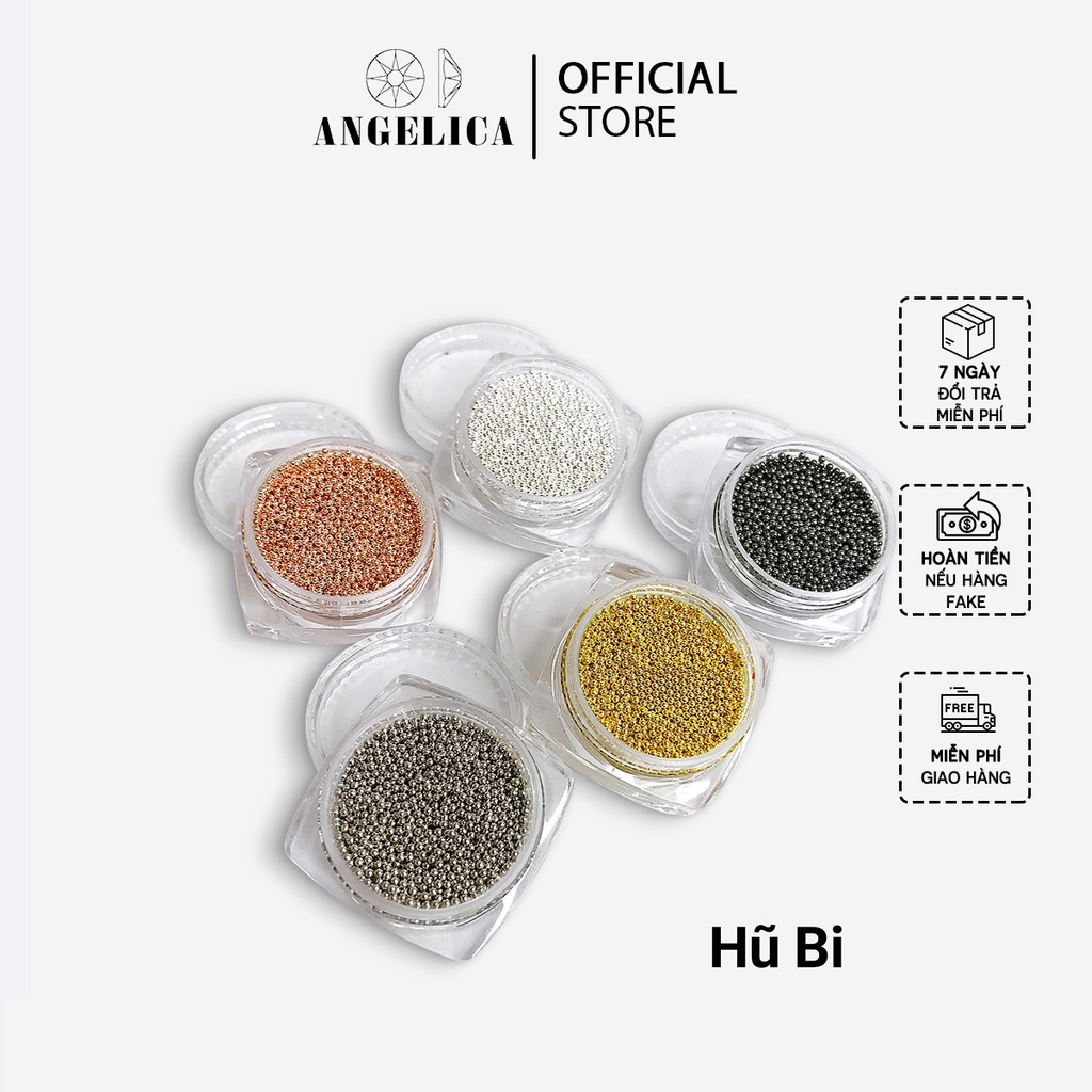 Hũ Bi Nail Tròn Trang Trí Móng Size 1 Li ANGELICA HB
