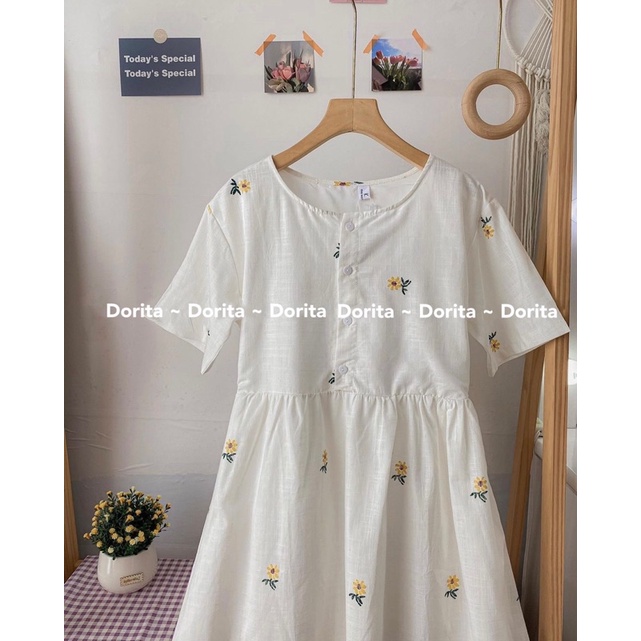 [Ảnh thật/Video] Váy hoa nhí babydoll Hàn Quốc Đầm hoa vintage babydoll Dorita - Dorita Boutique | WebRaoVat - webraovat.net.vn