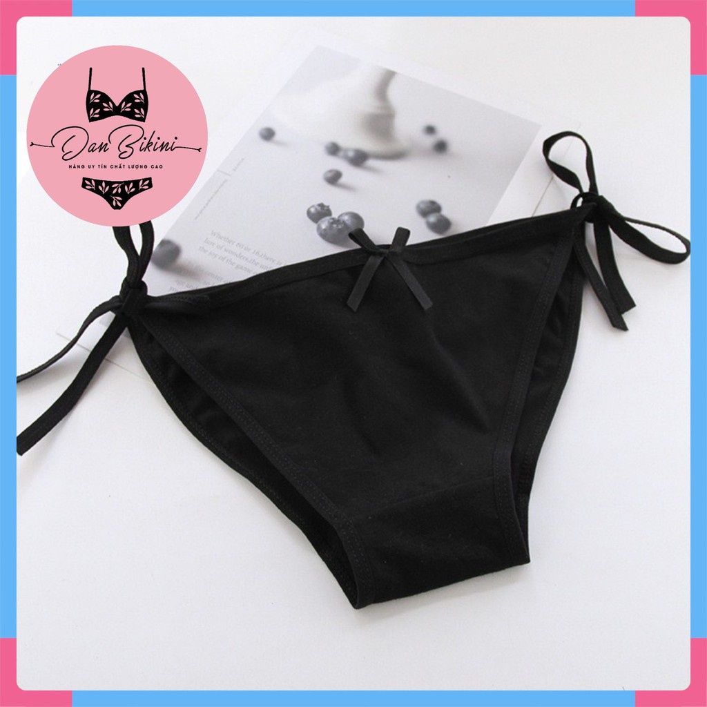 Quần Lót Nữ - Quần Lót Nữ Cotton kháng khuẩn mềm mại tông đen gợi cảm tôn dáng sexy DAN STORE MÃ Comboden5
