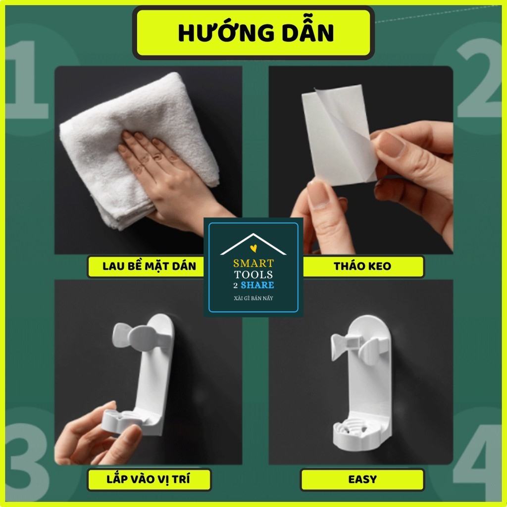 Giá Dán Tường Giữ Bàn Chải Điện Tiện Dụng