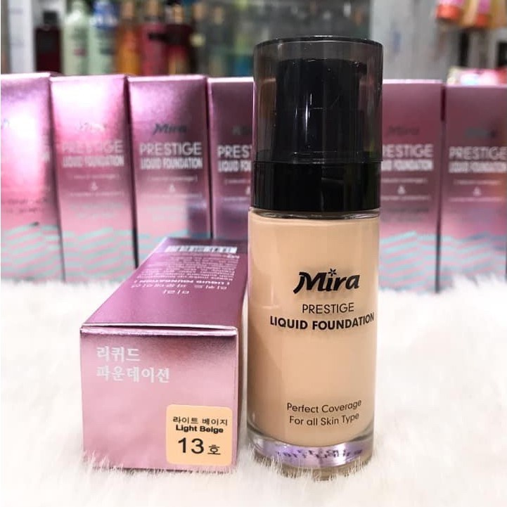 Kem Nền Chống Nắng Mira Liquid Foundation 35ml SPF30 - che phủ khuyêt điểm , dưỡng da , chống nắng