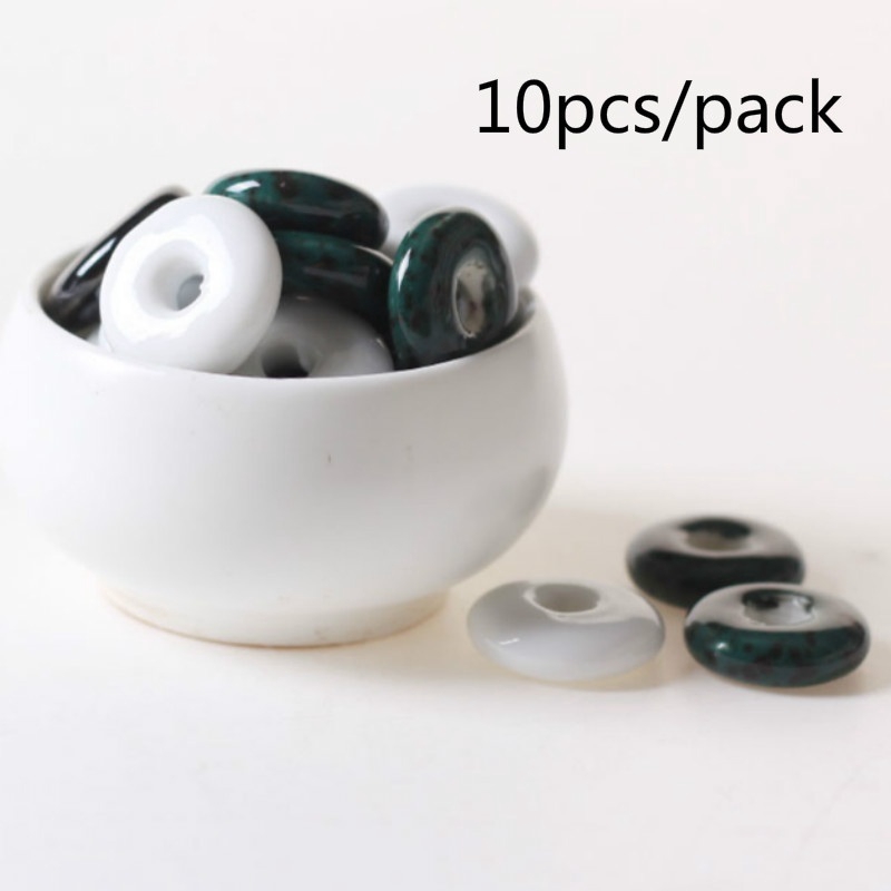 Set 10 Hạt Sứ Tròn 21mm Dùng Làm Trang Sức Thủ Công