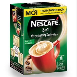 Hộp Nescafe 3in1 xanh / cafe sữa
