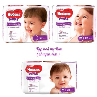 Tã quần siêu cao cấp Huggies Platinum size M33, L27, Xl24