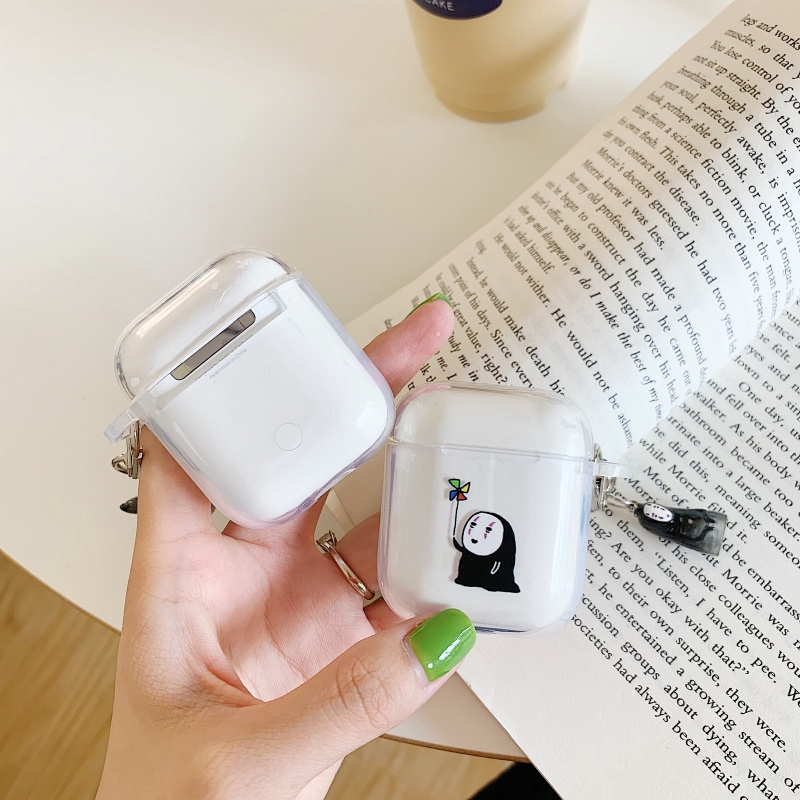 Vỏ Bảo Vệ Hộp Đựng Tai Nghe Airpods 1 / 2 Trong Suốt Hình Totoro Đáng Yêu