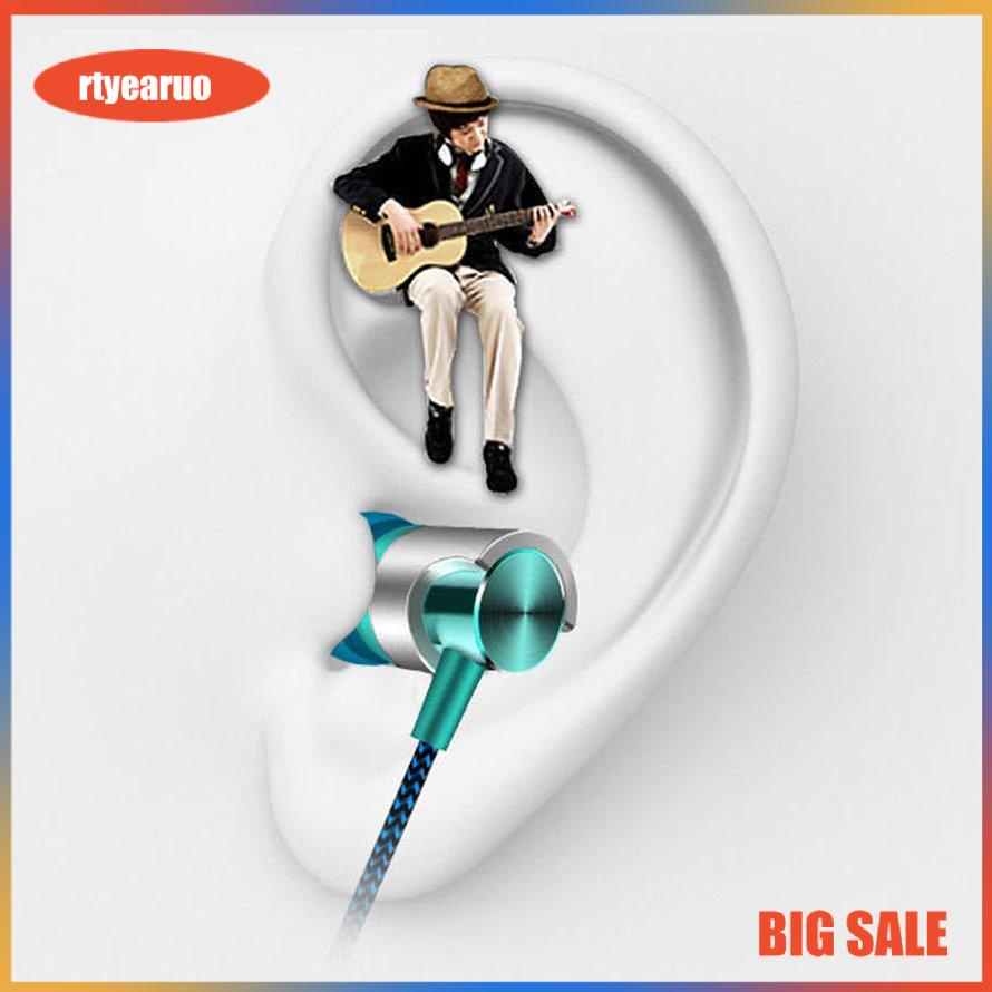 Tai nghe nhét trong tai Cáp nylon Bass nặng Tai nghe chắc chắn có micrô