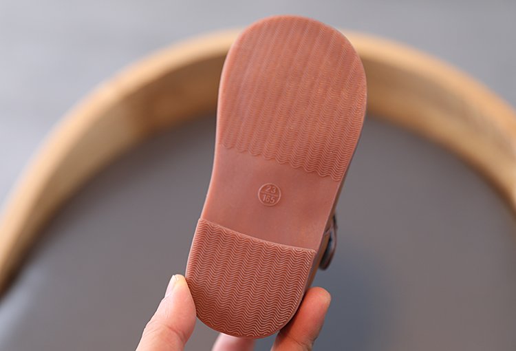 Giày Da Mềm Đế Bằng Màu Trơn Phong Cách Tối Giản Cho Bé Gái 2-6 Tuổi