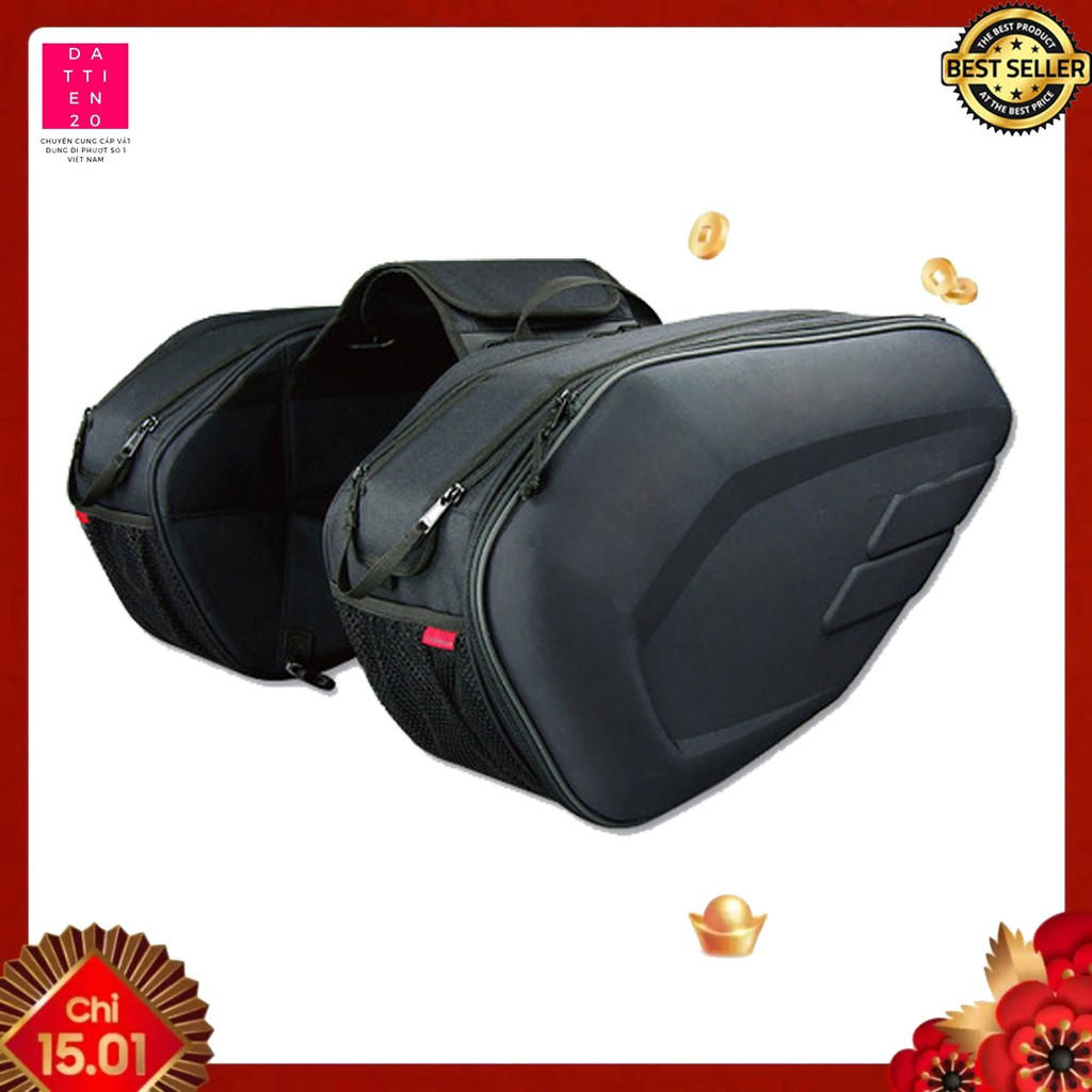BỘ 2 TÚI KOMINE TREO HÔNG  XE MÁY DUNG TÍCH LỚN CHỐNG NƯỚC