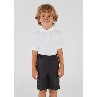 Áo polo cộc tay trắng