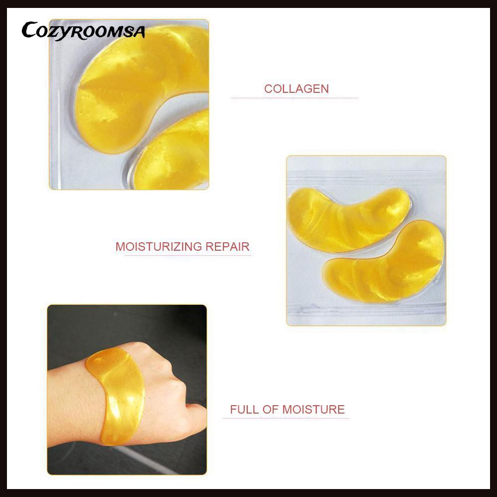 (Hàng Mới Về) Set 2 Mặt Nạ Mắt Collagen Vàng Loại Bỏ Quầng Thâm Hiệu Quả