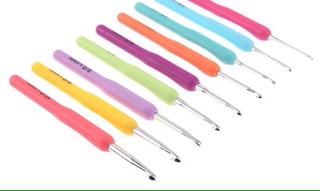Bộ 9 kim móc len cán dẻo dày