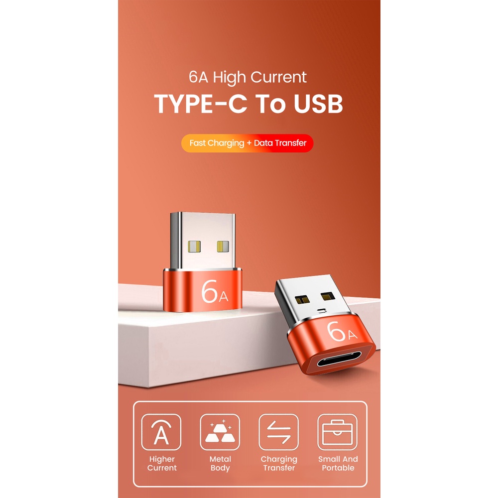 Đầu Chuyển Đổi USB 3.0 Sang 6A type-C OTG USB type C Cho Samsung S20 USBC OTG