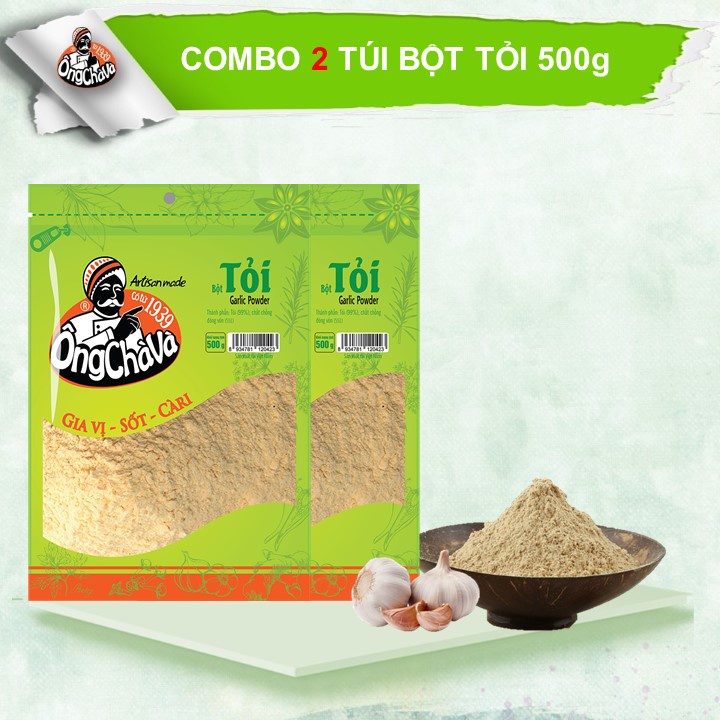 Combo 2 Túi Bột Tỏi Ông Chà Và 500gram