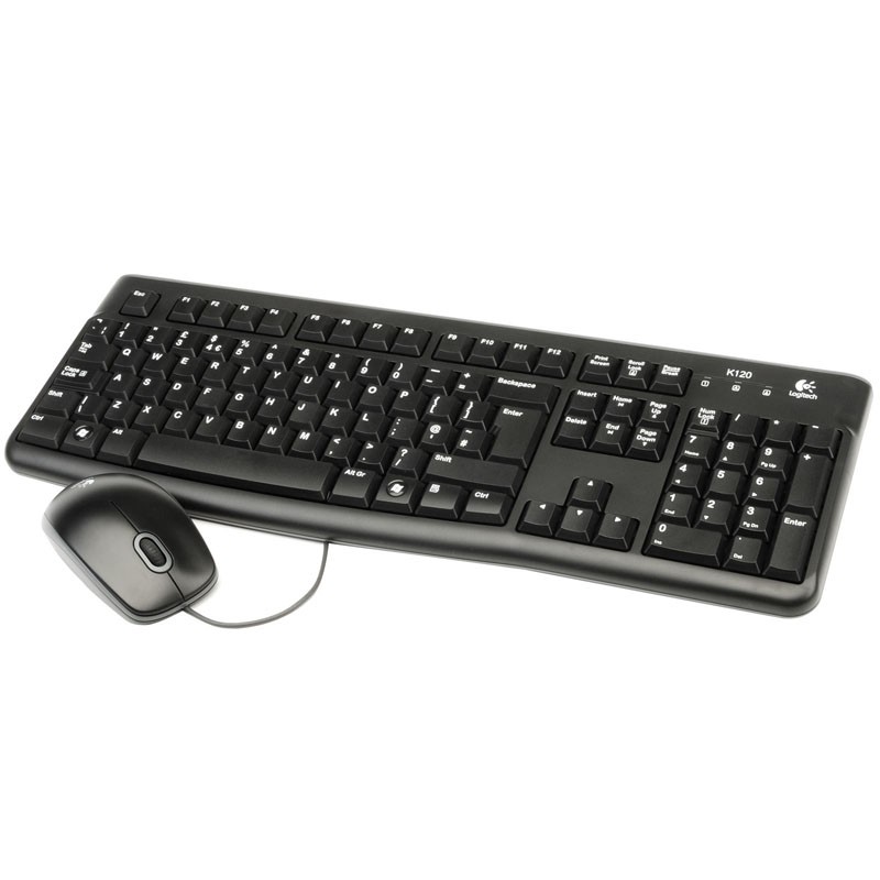 Bộ bàn phím chuột Logitech MK120 Có Dây - Bảo hành 3 năm