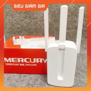 Bộ kích sóng wifi Mercury 3 râu cực mạnh 300Mbps, cực hút wifi, phát xuyên tường, khuếch đại băng tần, bảo hành 1 năm