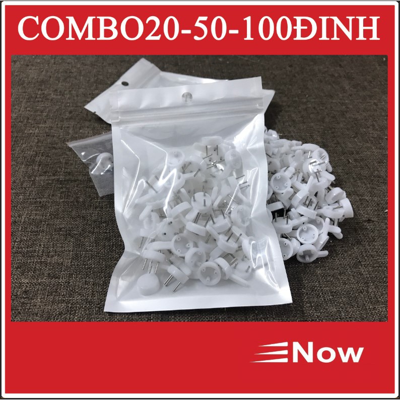 Combo 100 đinh 3 chân khung ảnh đóng tường treo tranh đồ gia đình , khung ảnh không khoan tường chắc chắn, tiện lợi. | BigBuy360 - bigbuy360.vn