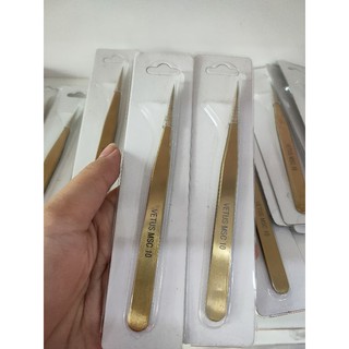Bộ Nhíp Classic Vàng Gold (Nhíp cong + Nhíp Thẳng)