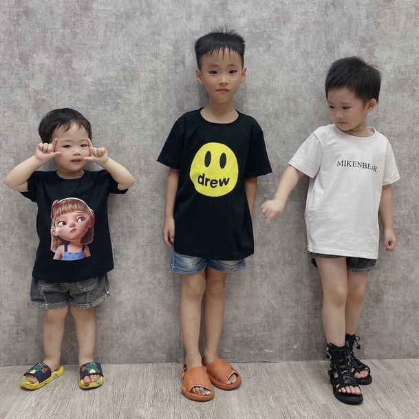 Áo thun trẻ em ADLV cộc tay BAD GIRL, Áo phông cho bé từ 1 đến 10 tuổi  - COA STORE