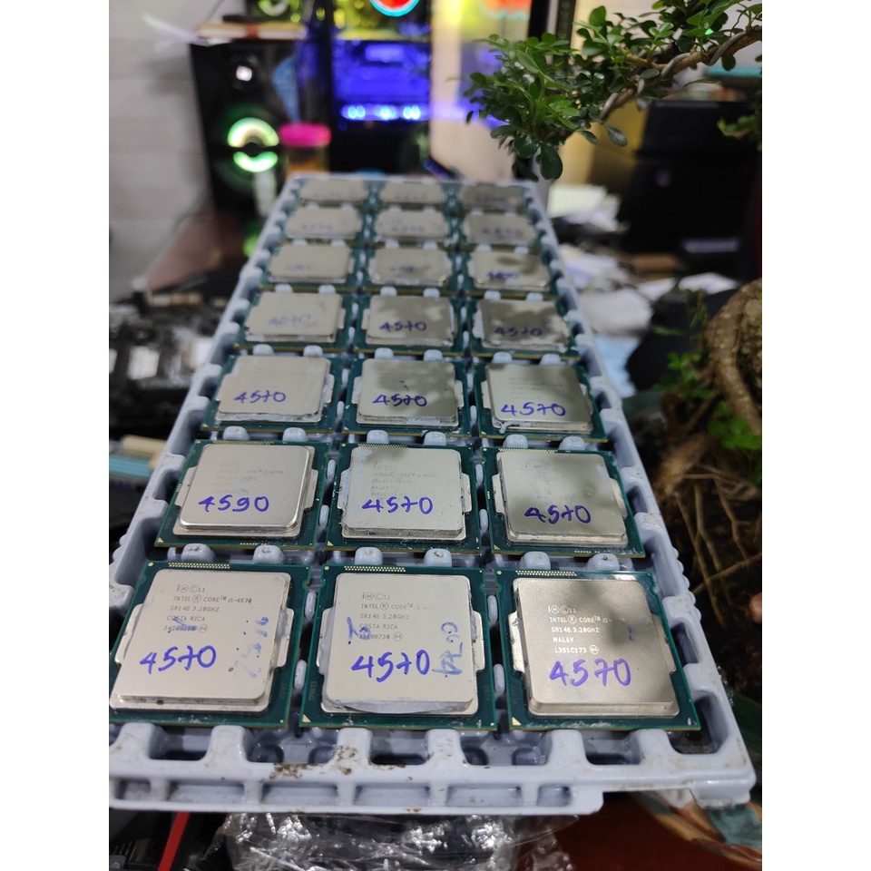 Vi xử lý máy tính CPU Intel Core I5 3470 vs 4590 anh em cần liên hệ em ah