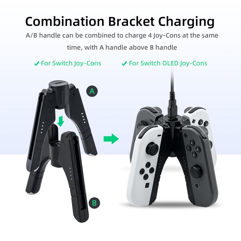 Tay Cầm DOBE 4 Trong 1 Cho Nintendo Switch/Switch OLED Joy-Cons
