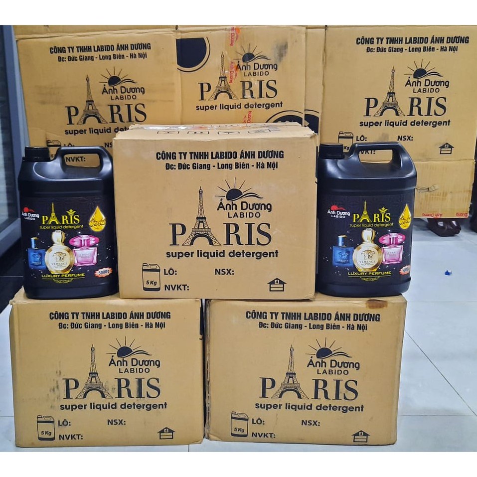 [ HÀNG CHÍNH HÃNG ] Nước Giặt Xả Paris Hương Nước Hoa 5000ml, Không Hoá Chất, An Toàn Cho Da, Tẩy Siêu Sạch