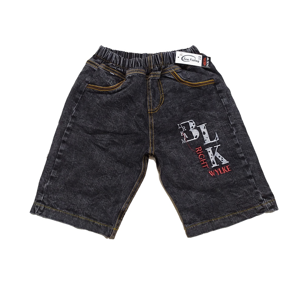 Mẫu mới-Quần jean lửng bé trai 15-38kg, chất mềm, đường chỉ dày chắc chắn