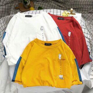 Áo thun cotton tay lỡ format rộng