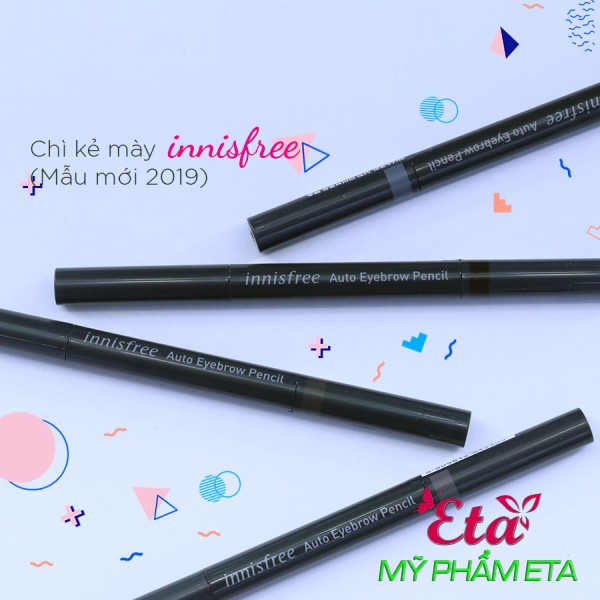 Chì kẻ mày INNISFREE Auto EyeBrow Pencil 2 đầu chống nước, chống trôi [Mới 2019] | BigBuy360 - bigbuy360.vn