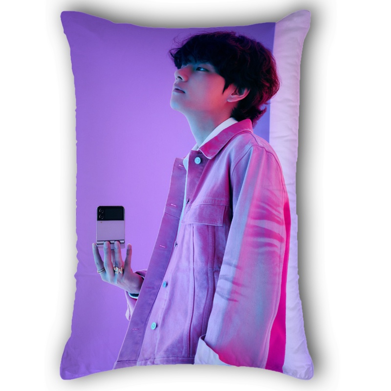 Vỏ Gối Chữ Nhật Một Mặt In Hình BTS Bangtan Boys Dalmjung Polyeste Trang Trí Nhà Cửa