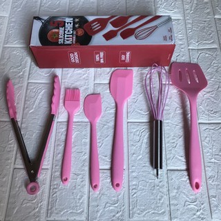 Combo dụng cụ làm bánh silicon 6 món