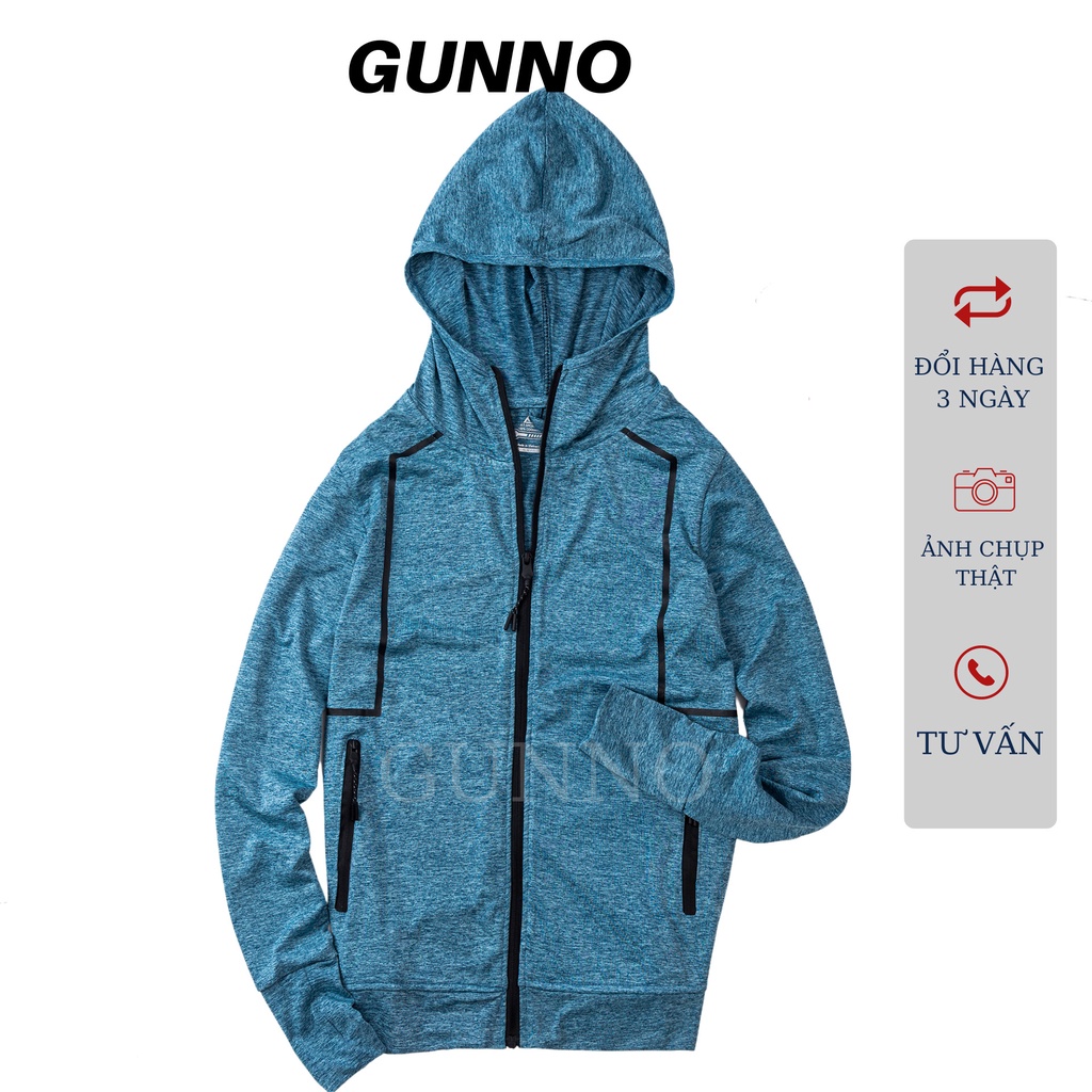 Áo chống nắng nam nữ GUNNO chống tia UV thông hơi thoáng mát vải sợi tre mát lạnh