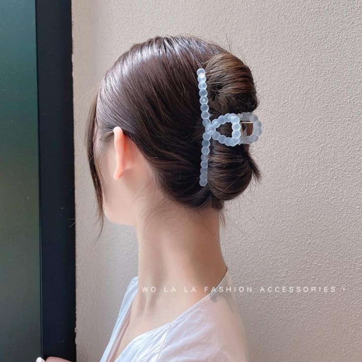 Kẹp tóc càng cua cỡ lớn phong cách Hàn Quốc đơn giản dễ thương dành cho nữ