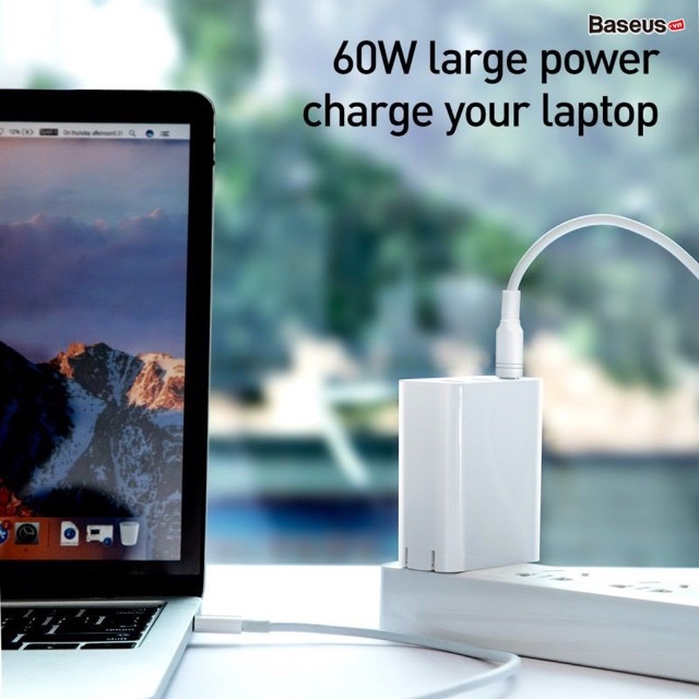 Bộ sạc nhanh đa năng, công suất cao Baseus PPS Quick Charger 60W