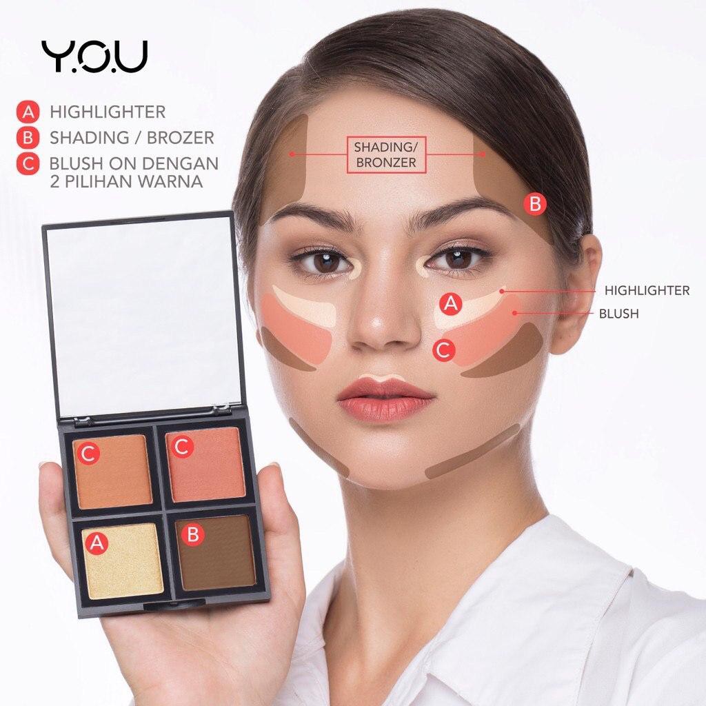 (Hàng Mới Về) Bảng Phấn Trang Điểm You Makeup Cơ Bản Chất Lượng Cao | BigBuy360 - bigbuy360.vn