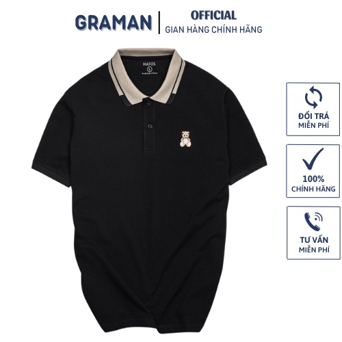 Áo Thun Polo Nam cổ bẻ thêu TÊDDY vải Cá Sấu Cotton cao cấp chuẩn form - GRAMAN