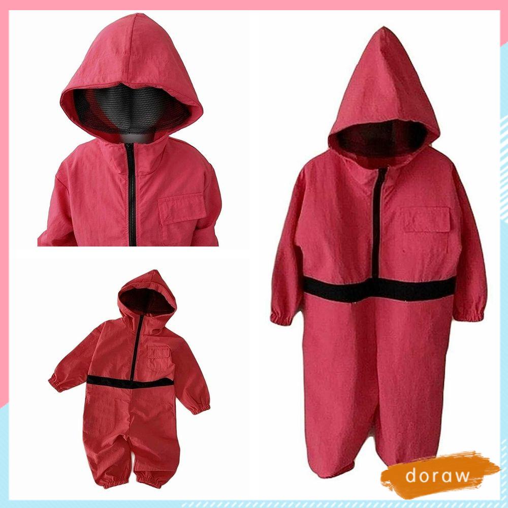 Bộ áo khoác liền quần màu đỏ cho trẻ nhỏ hóa trang nhân vật trong phim   | BigBuy360 - bigbuy360.vn