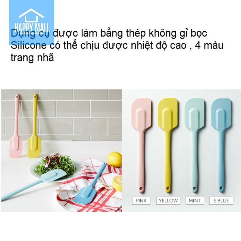 Phới vét bột silicone Lock&amp;Lock dụng cụ lật đồ ăn chịu nhiệt chuyên dụng CKT223