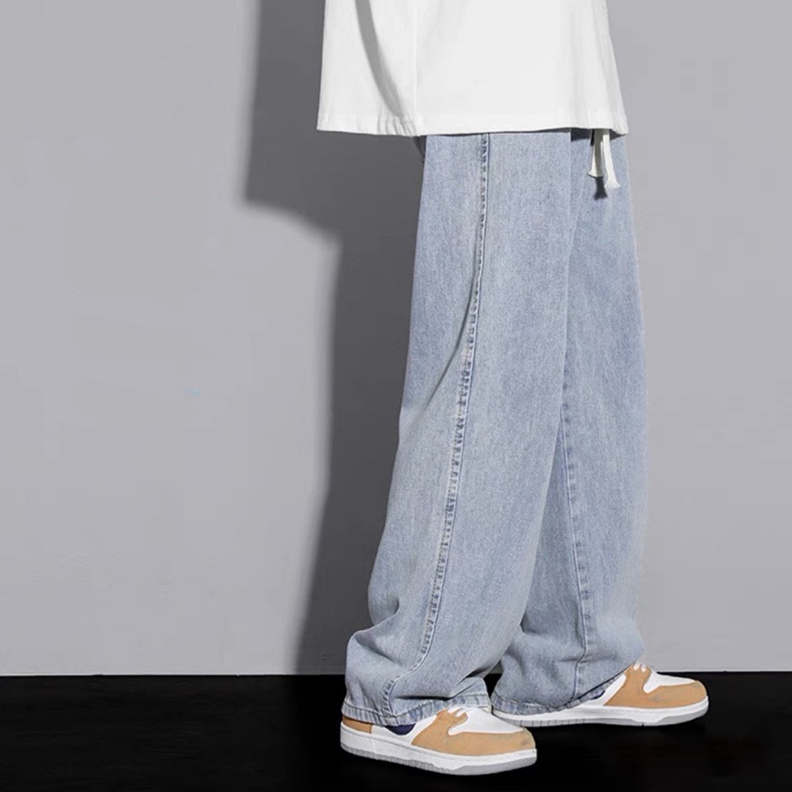 Quần jean ống rộng unisex Japan Seri 201