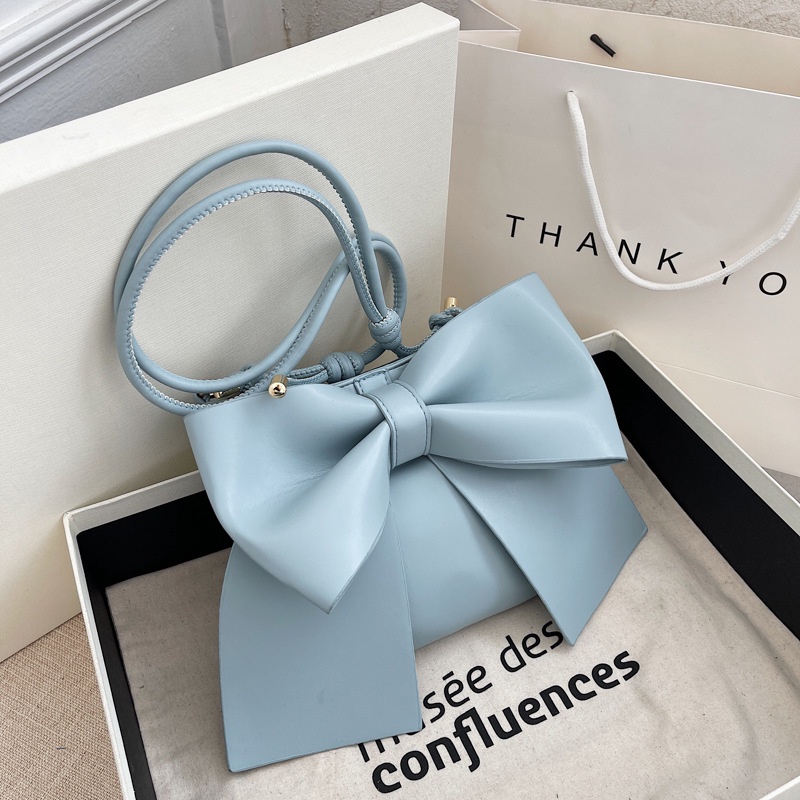 Túi Xách Đeo Vai Hình Vuông Cỡ Nhỏ Đính Nơ Xinh Xắn Thời Trang Cho Nữ