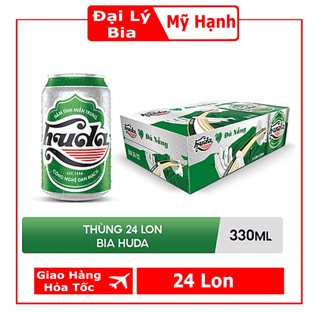 Bia Huda Thùng 24 Lon/330ml