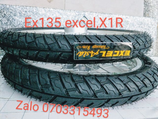 Bánh CĂM EX 135 ,  đùm X1R niền EXCEL chính hãng vỏ Michelin city