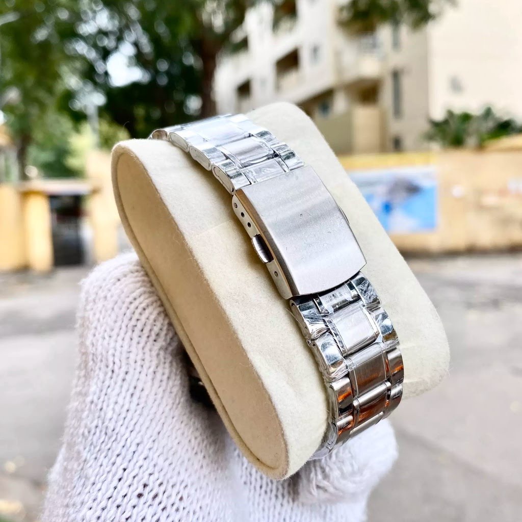Đồng Hồ Nam OMIGA Dây Kim Loại Ocdong.Store Có Lịch Ngày Size Mặt 40mm Viền Thép Chống Gỉ Sét - Bảo Hành 12 Tháng
