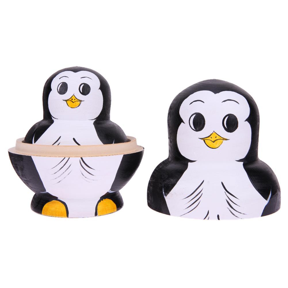 Bộ 10 búp bê Nga Matryoshka hình chim cánh cụt