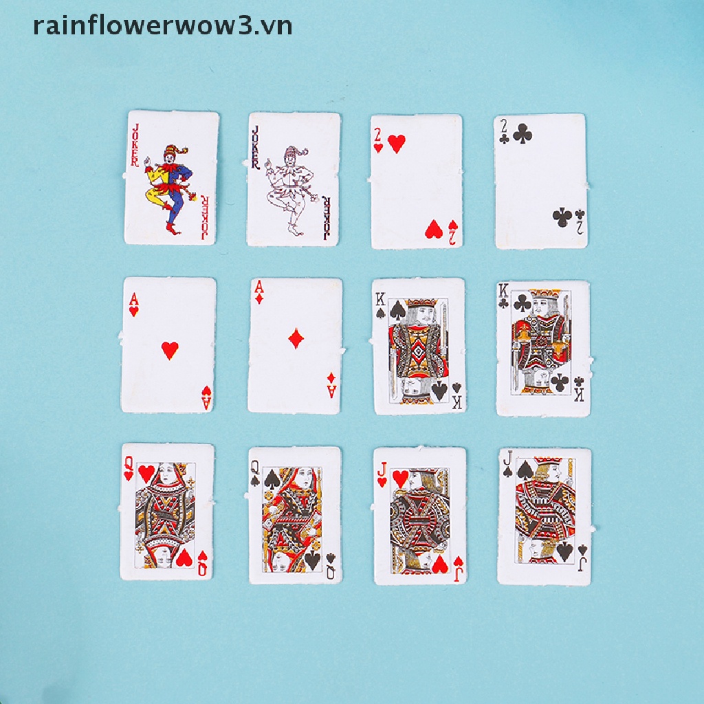 Bộ Thẻ Bài mini Dễ Thương Trang Trí Nhà Búp Bê