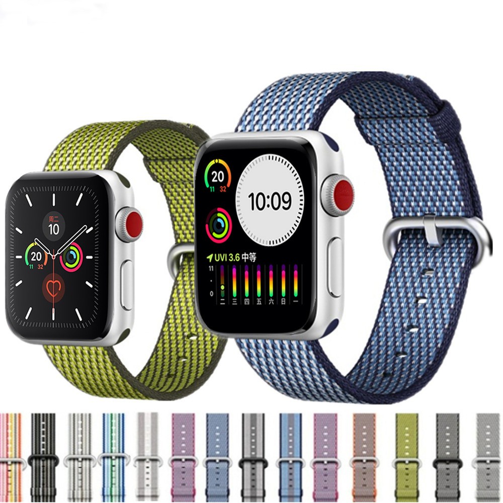 Nylon Watchband for Apple Watch 42mm 44mm 38mm 40mm Strap For iwatch Band Series 6 SE 5 4 3 2 1