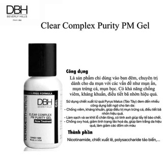 gel chấm mụn, mặt nạ mụn DBH clear complex